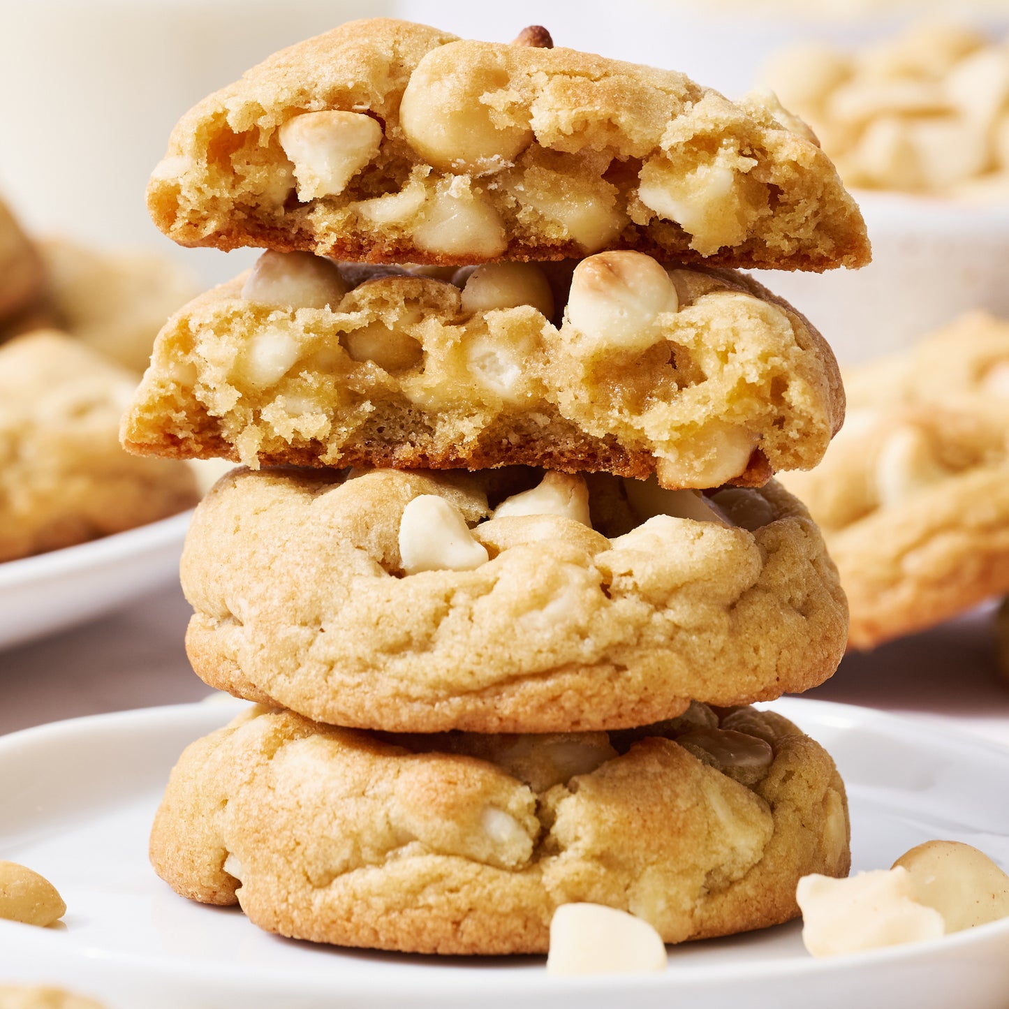 Galletas de Macadamia y Chocolate Blanco